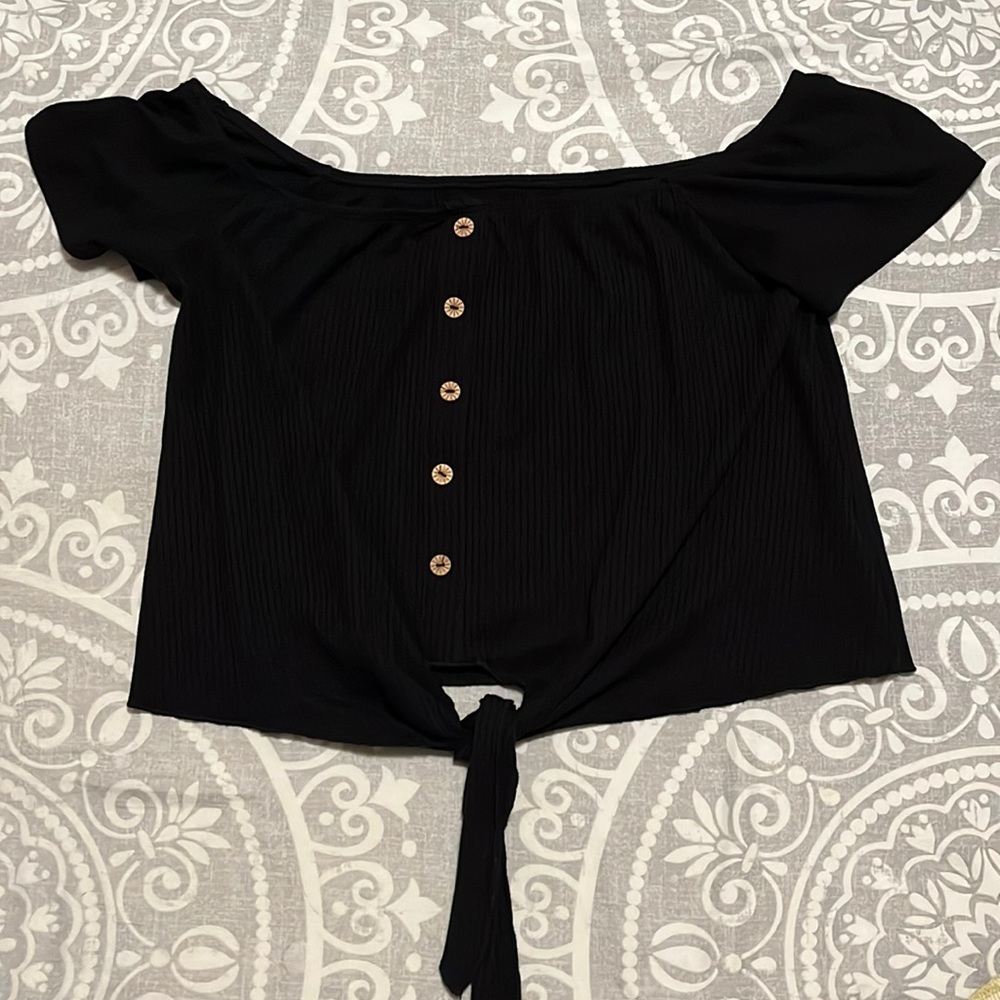 Shein Off the Shoulder Crop Top